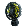 Usb Car Headrest Fan Mini Rear Seat 3-speed Adjustable Air Cooling Blowing Fans Plug And Play F407 black