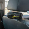 Usb Car Headrest Fan Mini Rear Seat 3-speed Adjustable Air Cooling Blowing Fans Plug And Play F407 black