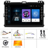 Car Radio Multimedia Player 8-inch Large-screen android Navigation Display for Toyota Land Cruiser Prado 04-09 Black