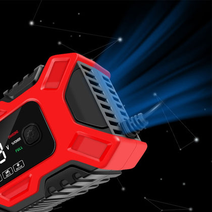 Full Automatic Car Battery Charger Lcd Display 12v Intelligent Fast Power Charging Pulse Repair Charger