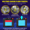 Quick Car Battery Charger 12v/24v Intelligent 7-stage Automatic Charging with Display for Lead-acid Battery US Plug