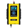 Quick Car Battery Charger 12v/24v Intelligent 7-stage Automatic Charging with Display for Lead-acid Battery US Plug