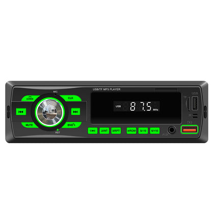 Car Mp3 Player with Bluetooth  5.0 Intelligent Voice Assistant Aux Audio Fm Radio Usb Phone Charging Black