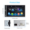 7-inch Dual Din Car Radio Universal Wireless Mp5 Player for Carplay with Microphone Standard + 4 Lights