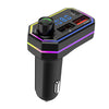 Bt06 Fm Radio Mp3 Player Bluetooth Hands-free Kit 2.1a Usb Car Charger Quick Charge For Mobile Phone black