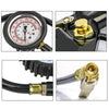 Tire Air Pressure Gauge Inflator Deflator With Rubber Hose 220bar Air Pump Compressor For RV Car Motorcycle Bike black