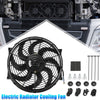 Universal Electric Car Radiator Cooling Fan High Performance 12V 90W 8 Blades Engine Cooling Fan Radiator 120W Black