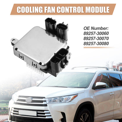 Radiator Cooling Fan Computer Control Module Unit Engine Cooling Fan Controller 89257-30060 89257-30070 89257-30080 8925730060 8925730070 499300-3290 FCM111 black