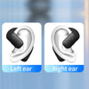 Wireless Earbuds Noise Canceling Open Ear Headset Air Conduction 180Adjustable Earbuds with Battery Time 30 Hours Blue
