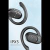JM05 Open Ear Headphones Air Conduction Headphones Wireless Earphones with Ear Hook Charging Case Earphones Black