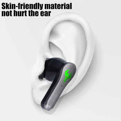 N35 Wireless Earbuds Noise Canceling Mic In Ear Gaming Headset With LED Power Display Charging Case For Phones Laptop yellow