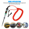 Electrical Tester Pen Battery Tester Automotive With Clip Digital Display System Spring Light Weight Electric Test Pen For Car Truck Motorcycle red