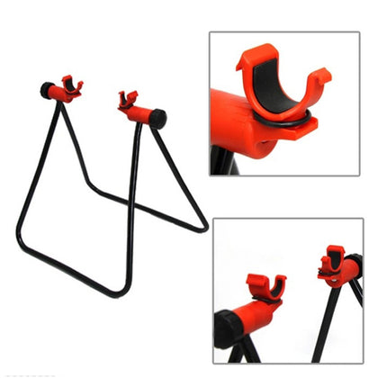 Triangular Vertical Parking Full Suspension Frame Mountain Road Bicycle Vertical Folding Maintenance Bike Frame  red