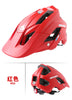 Bikeboy Bicycle Mountain Bike Helmet Riding Integrally Molded Bicycle Highway Men And Women Safe Accessories Equipment Black red yellow_Free size