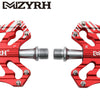 MZYRH Bicycle Aluminium Alloy Pedals Mountain Bike Bearing Super Light Pedals Cycling Parts red_Special size
