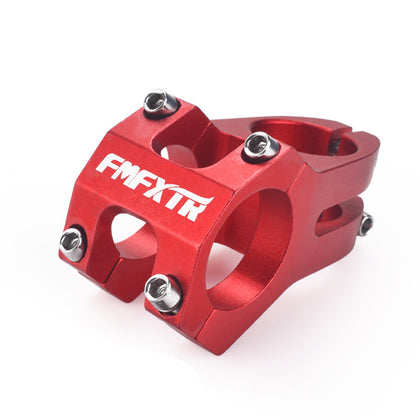 Mountain Bike Handlebar Faucet Accessories Bicycle Downhill Short Handle Climbing Bike Hollow Stem Riser 31.8mm red
