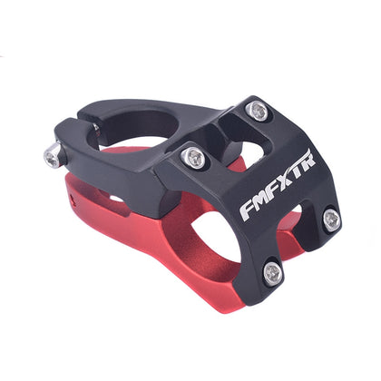 Mountain Bike Handlebar Faucet Accessories Bicycle Downhill Short Handle Climbing Bike Hollow Stem Riser 31.8mm red