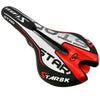 Mountain Bike Saddle Bike Seat Fixed Gear Road Bike Cushion Bike Seat Black red_285*135mm