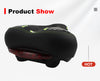 Mountain Bike Cushion with Light Thicken Widen Seat Comfortable Bike Seat Little blue_270*200mm