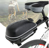 Mountain Bike Shelf Package Hard Cover Tool Bag with Rain Cover and Light Bike Bag Black - with blue light_Lighted