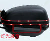Mountain Bike Shelf Package Hard Cover Tool Bag with Rain Cover and Light Bike Bag Black - with blue light_Lighted