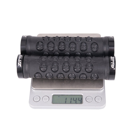 Bicycle Handlebar Covers Fixed Gear Bike Anti-Skid Aluminum Alloy Rubber Bike Handlebar Cover Mountain Road Riding Grips Bike Parts red