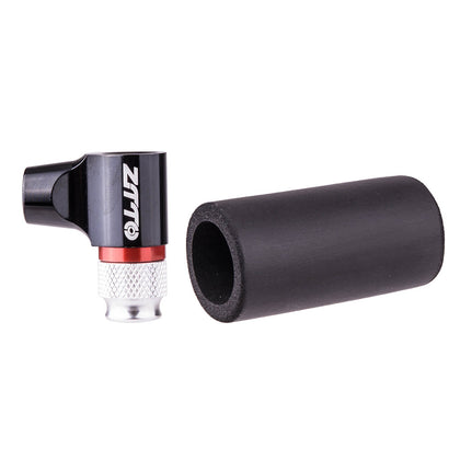 ZTTO Bicycle Air Nozzle For Quick Inflatable Bottle Bicycle Inflatable Bottle Adapter Bicycle Pump Mountain Bike Road Bike Carbon Dioxide Portable Quick Pump Black