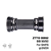 Bicycle Axle ZTTO BB92 MTB Road Mountain Bike Bicycle Press Fit Bottom Brackets For Parts Prowheel 24mm Crankset Chainset red