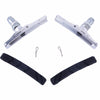 1 Pair ZTTO MTB V-Brake Pads Mountain Bike Road Bicycle Cycling Braking Blocks Rubber Holders Silver