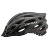 Cairbull Helmet Ultralight Off-road Mountain Bike Cycling Helmet with Removable Visor Taillight Black red_M / L (54-61CM)
