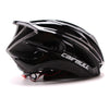 Ultralight Racing Cycling Helmet with Sunglasses Intergrally molded MTB Bicycle Helmet Mountain Road Bike Helmet Silver red_L (57-63CM)