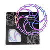 CNC Mountain Bike Cycling Brake Disc Floating Rotor 160/180/203mm Rotors MTb Bicycle Accessories Tools 180MM colorful hollow