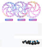CNC Mountain Bike Cycling Brake Disc Floating Rotor 160/180/203mm Rotors MTb Bicycle Accessories Tools 180MM colorful hollow