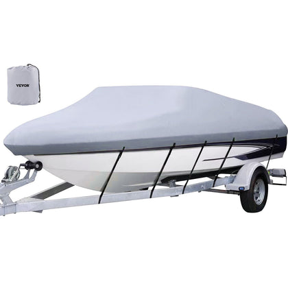 VEVOR Waterproof Boat Cover, 17'-19' Trailerable Boat Cover, Beam Width up to 90
