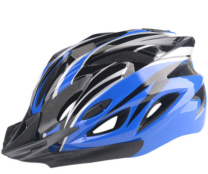 Color: Blue black, Size: One Size - Bicycle Helmet Male Mountain Bike Road Wheel Sliding Balance Bike Breathable Riding Equipment