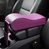 Color: Purple - New Leather Car Armrest Pad Universal Auto Armrests Car Center Console Arm Rest Seat Box Pad Vehicle Protective Car Styling