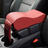 Color: Red - New Leather Car Armrest Pad Universal Auto Armrests Car Center Console Arm Rest Seat Box Pad Vehicle Protective Car Styling