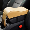 Color: Yellow 3pcs - New Leather Car Armrest Pad Universal Auto Armrests Car Center Console Arm Rest Seat Box Pad Vehicle Protective Car Styling