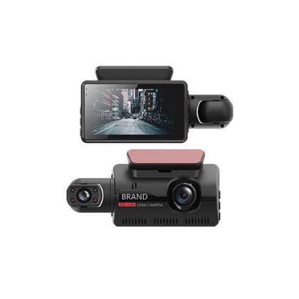 Color: Black with 32G Memory card - Hidden Driving Recorder 3 Inch IPS Screen, Front HD And Rear Non-Light Night Vision Dual Recording