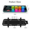 Front and Rear Dual Recording Rear View Mirror Dash Cam