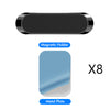 Color: Grey 8pcs - F6 Strip Plate Magnetic Car Phone Holder Stand Magnet Holder For Phone In Car Mount Holder