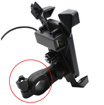Motorcycle mobile phone holder shockproof with electric universal charger