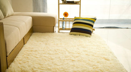 Color: Beige, Size: 80x160cm - Living room coffee table bedroom bedside non-slip plush carpet