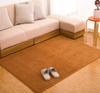 Memory cotton coral velvet carpet Living room bedroom door mats Bathroom kitchen non-slip absorbent carpets - Color: Khaki, Size: 80x120cm