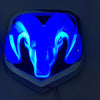 LED Luminous With Light Modified Ram Tail Logo Car Head Logo