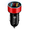 Color: Red QC3.0 2.4A - LED digital display car charger