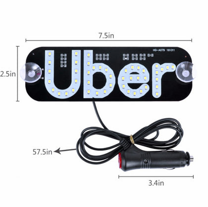 Color: Blue, style: USB - Car license plate pull lamp