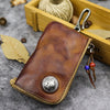 Hand-worn Vegetable-tanned Leather Key Case
