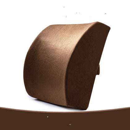 Color: Coffee, Size: Gel section - Car cushion with waist protection and slow rebound
