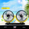 Color: Black x Yellow - Car fan USB socket